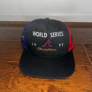 Vintage Atlanta Braves Snapback Hat - World Series 1995